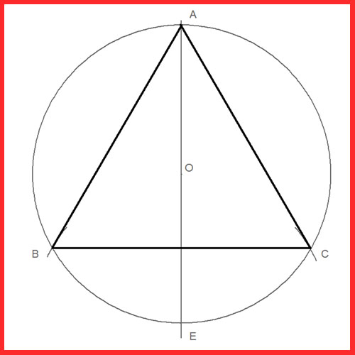 Triángulo Equilátero Inscrito en una Circunferencia