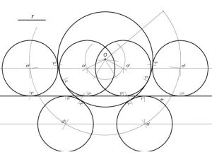 Circunferencias con radio conocido tangentes a Recta y Circunferencia Secantes